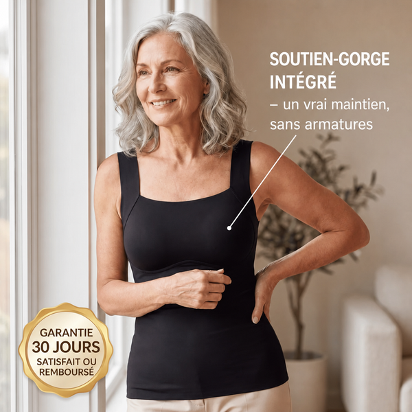 Débardeur Sculptant à Soutien-Gorge Intégré